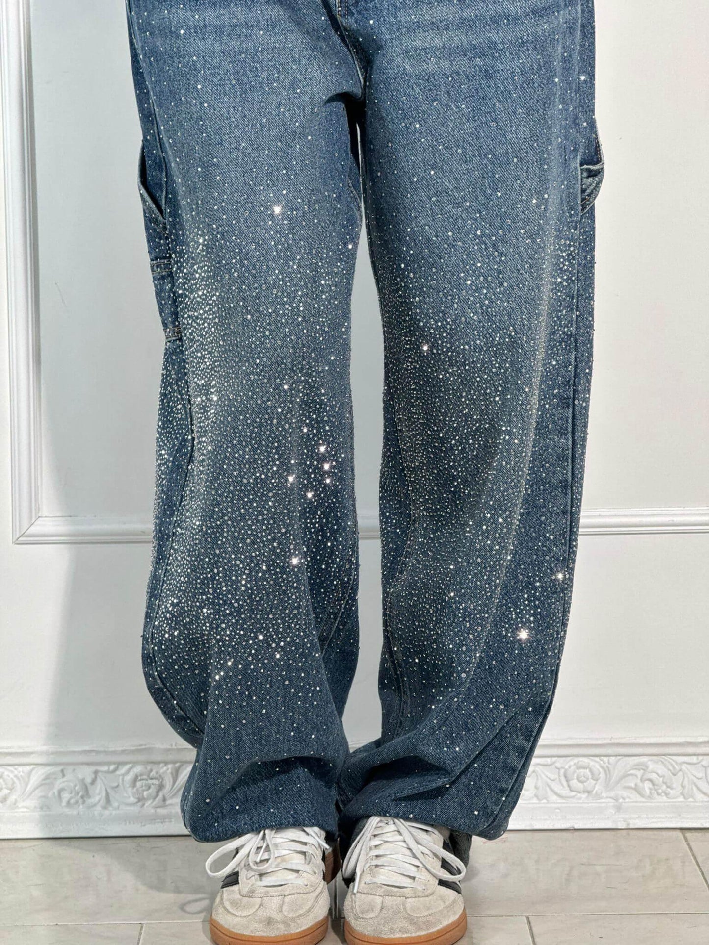 Ricky Diamond Jeans – Elegante, Bequeme Jeans Mit Schimmernden Diamantdetails und Zeitlosem Stil