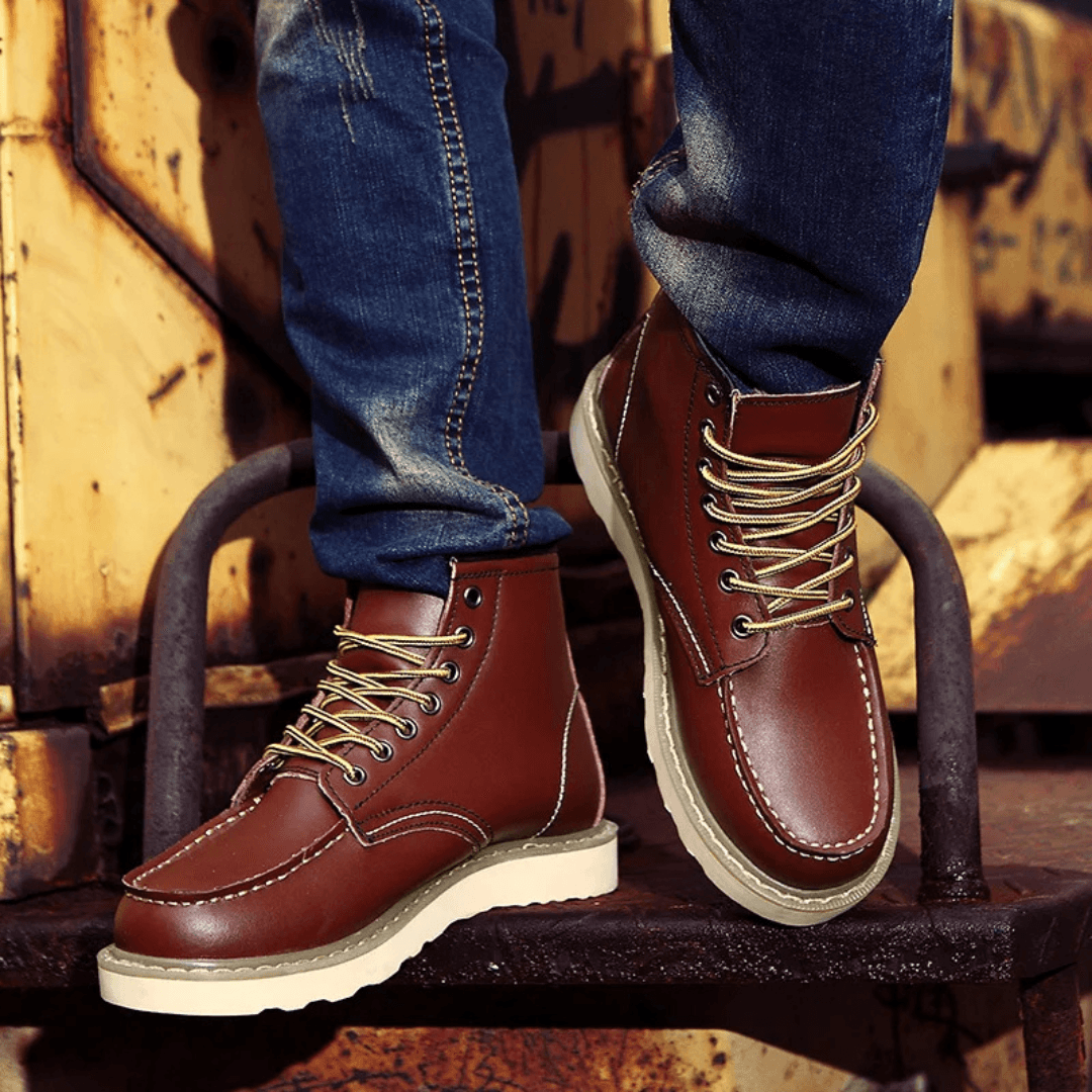 Cole | Vintage Lederstiefel Braun