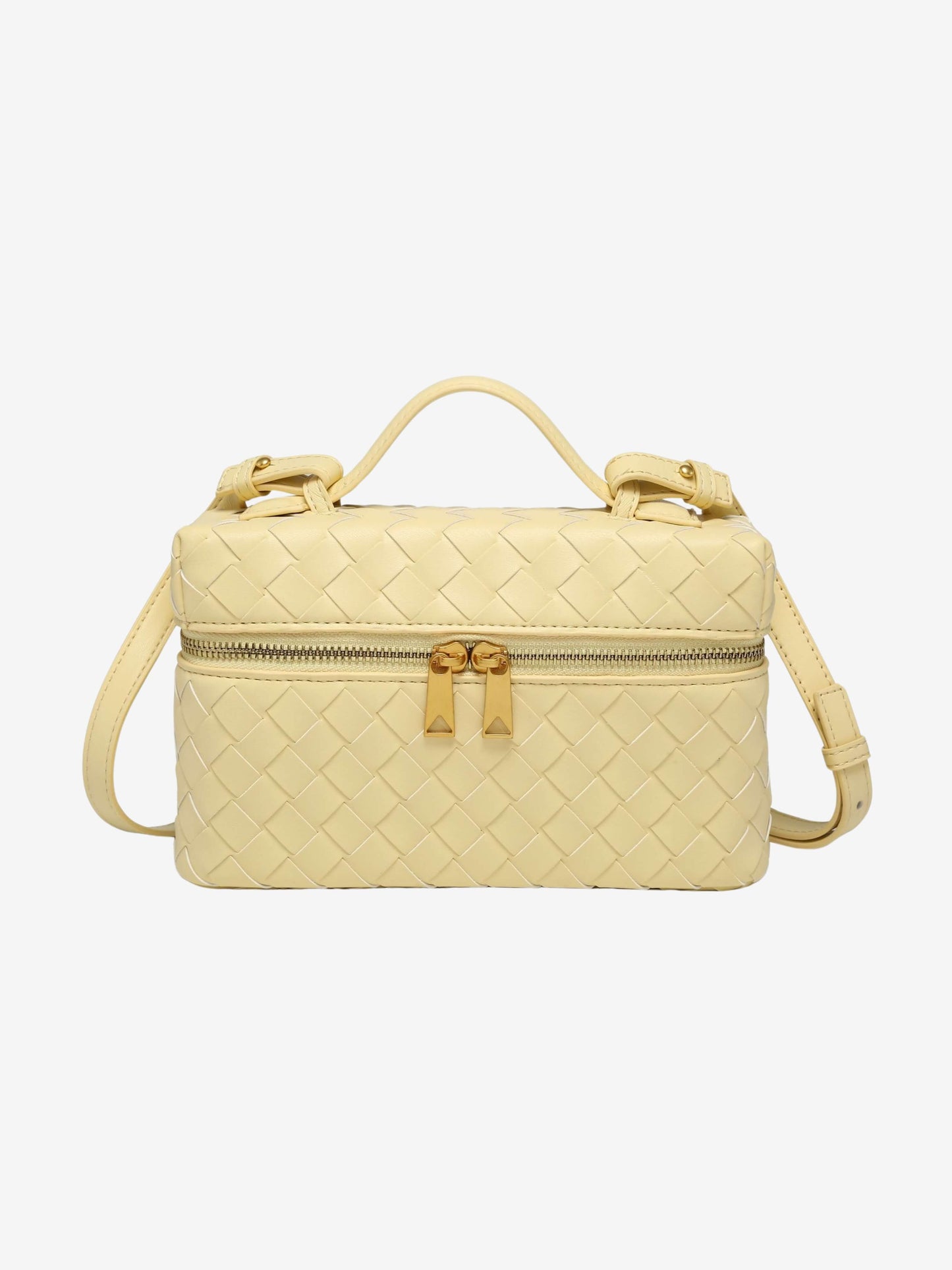 Juliette Polierte Strukturierte Woven Handtasche von Fadenburg - kombiniert elegantes Design und Funktionalität für moderne Modebewusste.