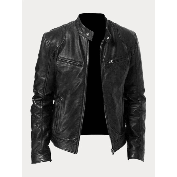Berlin Rider Lederjacke Für Männer – Hochwertiges Kunstleder, Biker-Design, Perfekte Passform