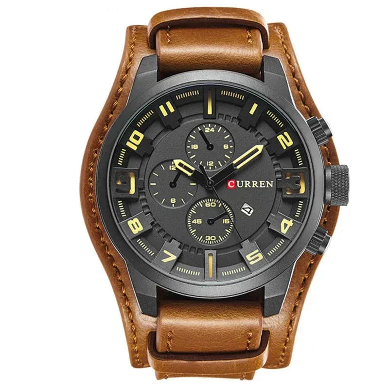 Robuste Sport-Militäruhr mit starkem Design für Outdoor-Abenteuer, wasserdicht und schockfest.