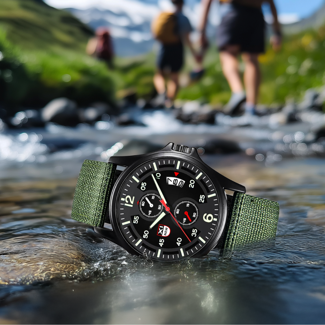 Extreme Robuste Outdoor-Uhr mit langlebigem Nylonarmband und präzisem Quarzwerk - ideal für Abenteuer und täglichen Gebrauch