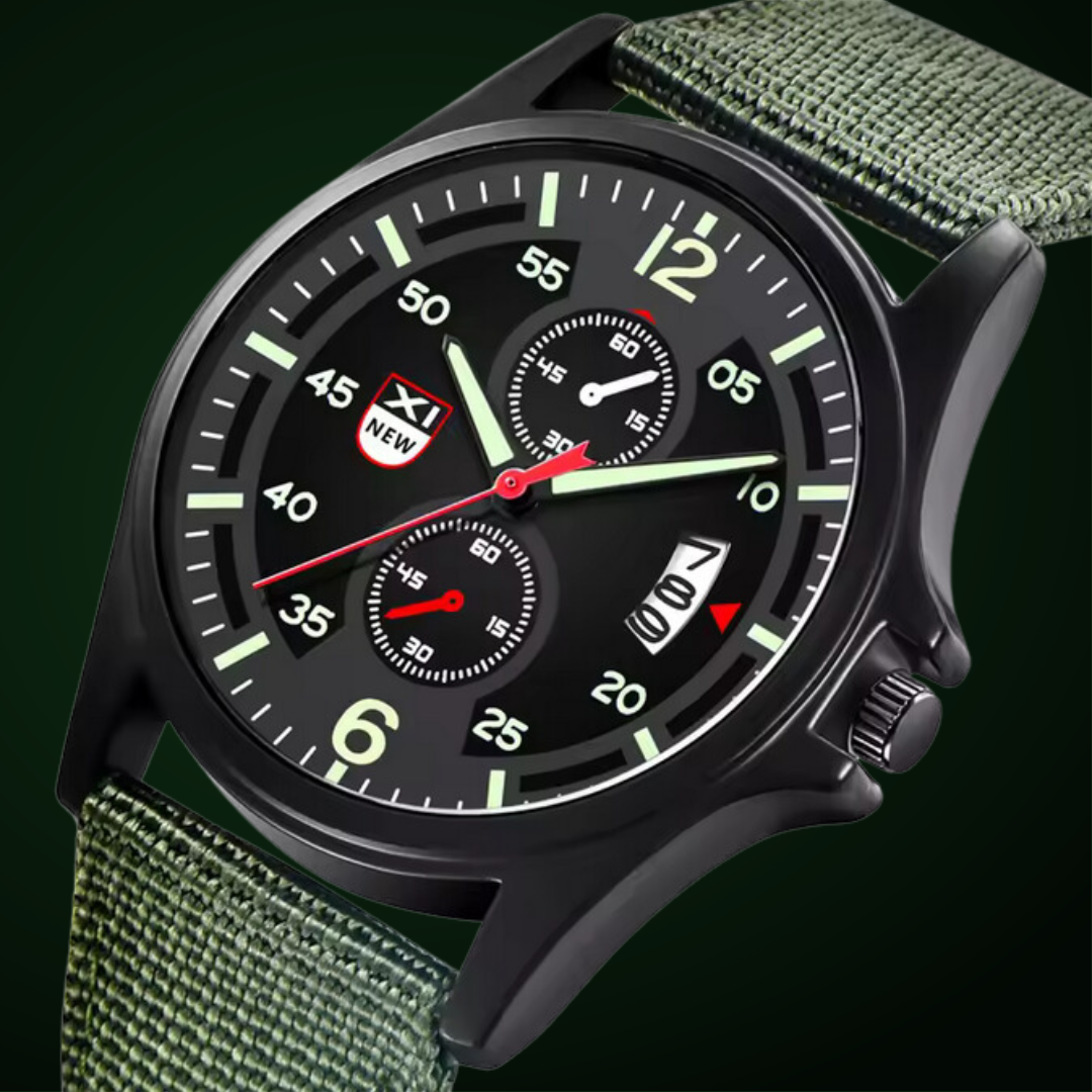 Extreme Robuste Outdoor-Uhr mit Nylonarmband, Quarzwerk & Datumsanzeige - Langlebige Uhr für aktive Lebensstile und Outdoor-Enthusiasten.