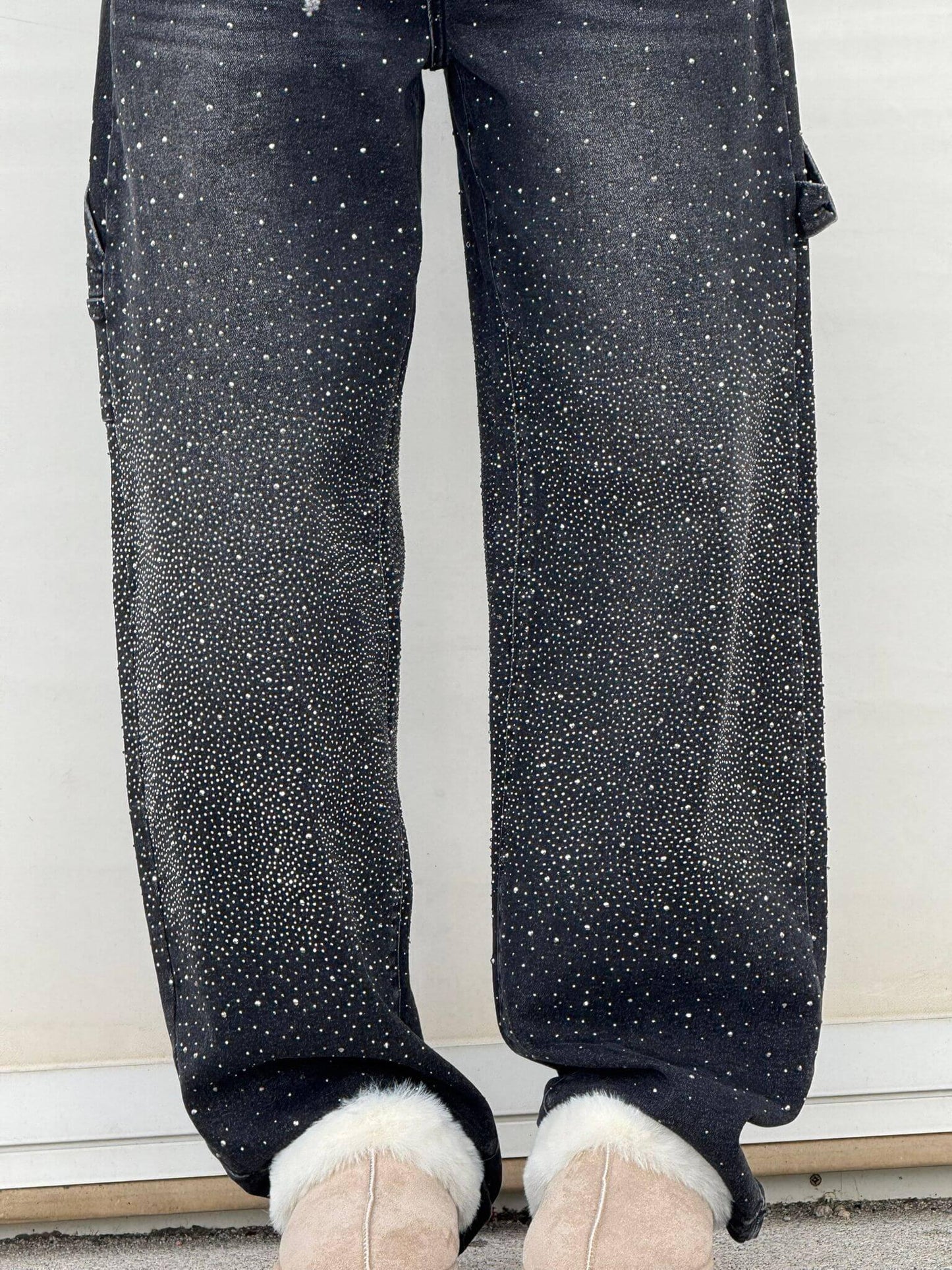 Ricky Diamond Jeans – Elegante, Bequeme Jeans Mit Schimmernden Diamantdetails und Zeitlosem Stil