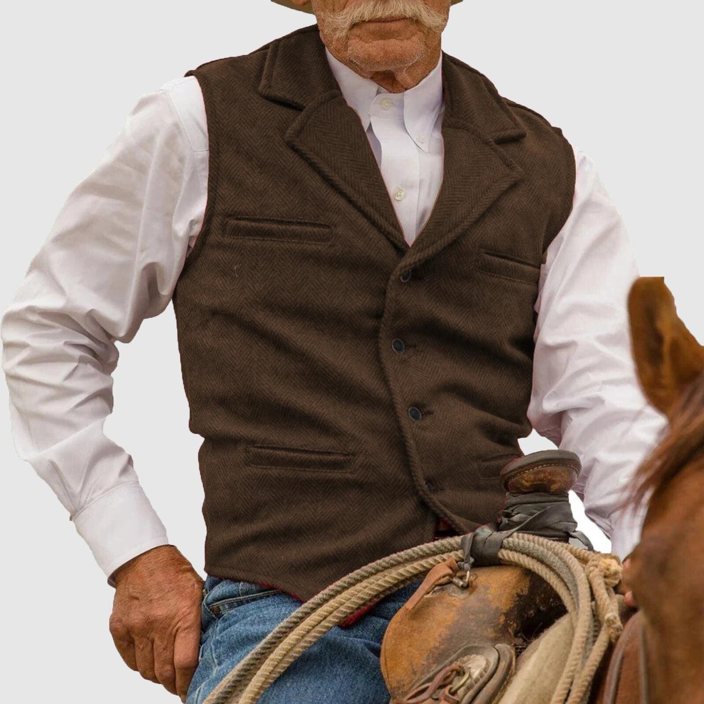 Arthur™ | Klassisches Gilet Braun