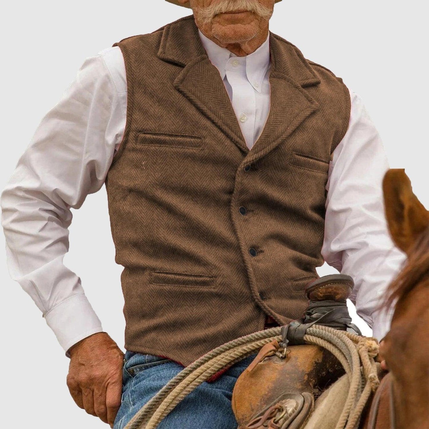 Arthur™ | Klassisches Gilet Khaki