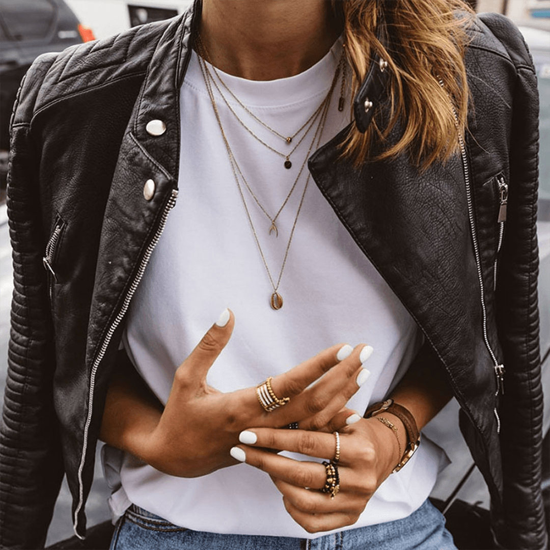 MILA – Taillierte Lederjacke Aus Hochwertigem Kunstleder Mit Trendigen Details