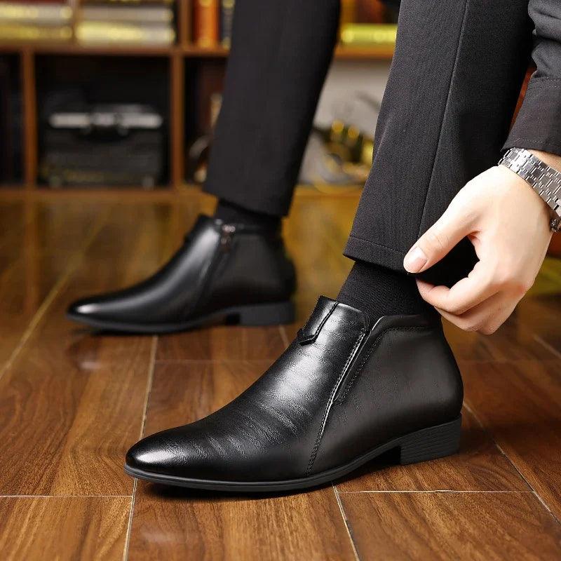 Luca - Schicke Lederstiefel mit Seitenreißverschluss