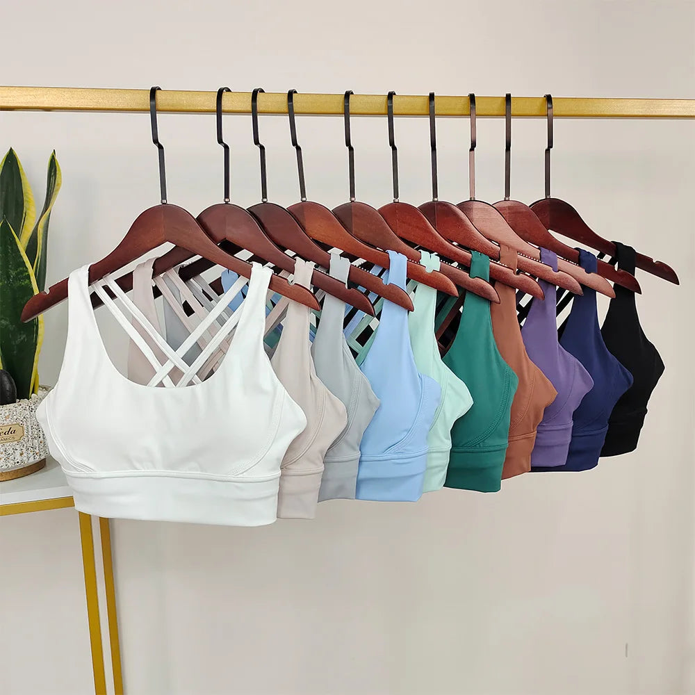 Damen Sport-BH Push-Up Mit Offenem Rücken