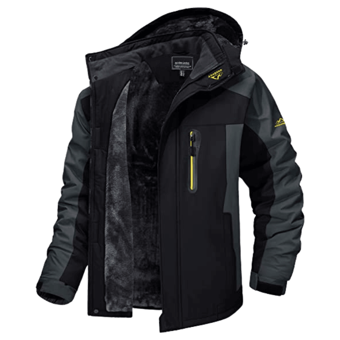 KARL – Wasserdichte und winddichte Outdoor-Jacke Schwarz