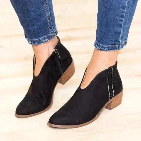 Finley™ - Orthopädische Stiefel mit Reißverschluss Schwarz