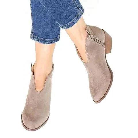 Finley™ - Orthopädische Stiefel mit Reißverschluss Grau