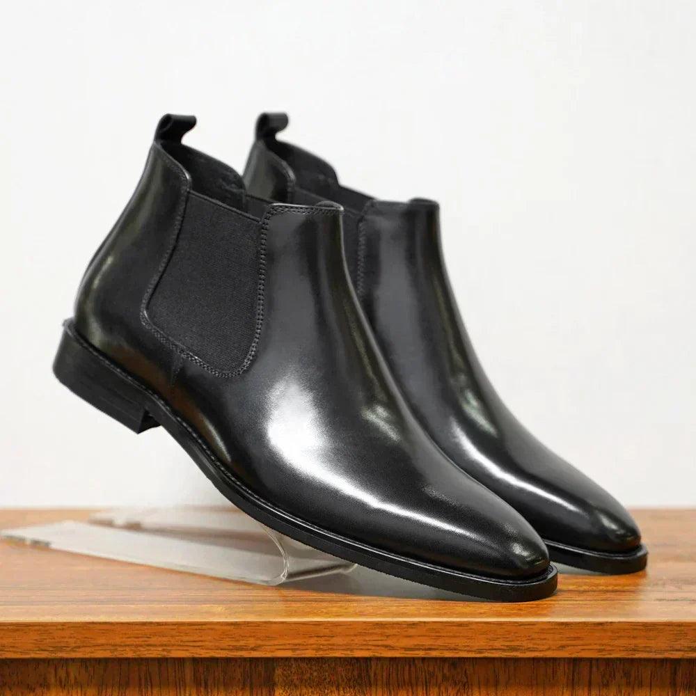 Blake | Anspruchsvolle Chelsea-Stiefel aus Leder Schwarz