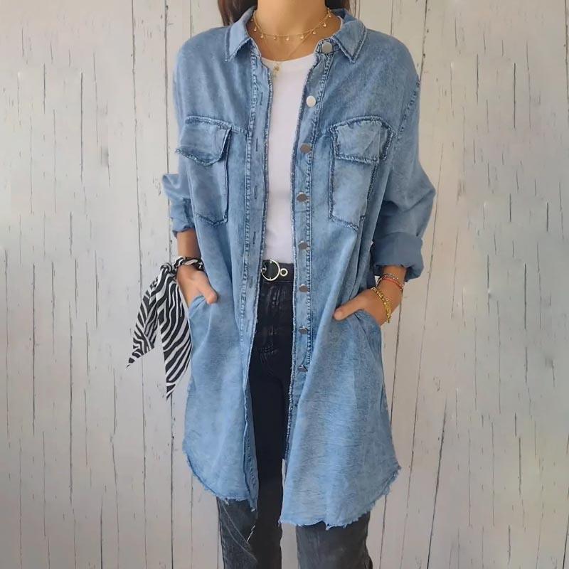 Leichte Jeansbluse Annika – Atmungsaktiv, Bequem, Vielseitig Für Freizeitlooks
