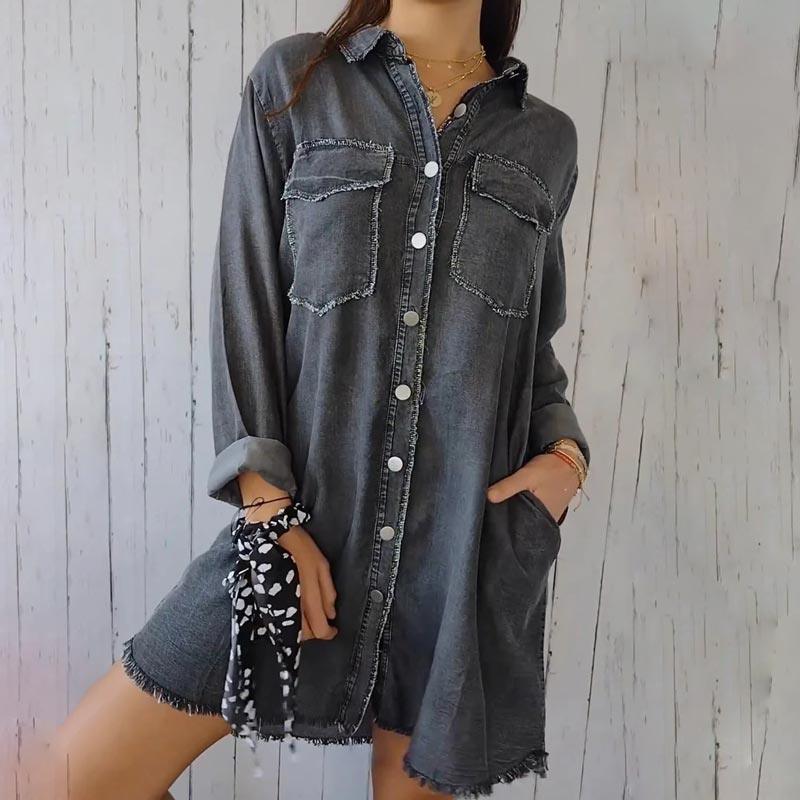 Leichte Jeansbluse Annika – Atmungsaktiv, Bequem, Vielseitig Für Freizeitlooks
