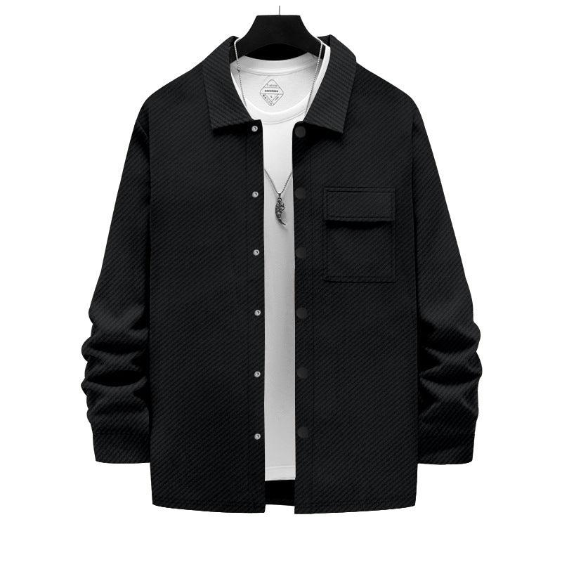 Retro Casual Hemd Für Herren – Stilvolle Hemden In Vielfältigen Farben Und Größen, Bequem Und Vielseitig Schwarz
