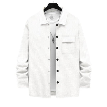 Retro Casual Hemd Für Herren – Stilvolle Hemden In Vielfältigen Farben Und Größen, Bequem Und Vielseitig Weiß