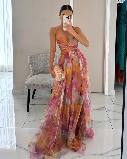 Giselle – Zeitlose Eleganz in floraler Leichtigkeit Orange