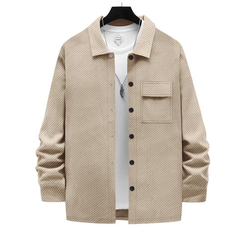 Retro Casual Hemd Für Herren – Stilvolle Hemden In Vielfältigen Farben Und Größen, Bequem Und Vielseitig Khaki