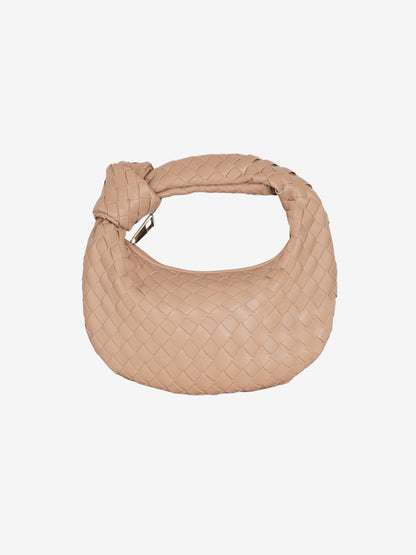 Funktionale Innenansicht der Sienna Mini Braided Handle Tasche von Fadenburg, ideal für Essentials mit Fokus auf minimalistisches Design.