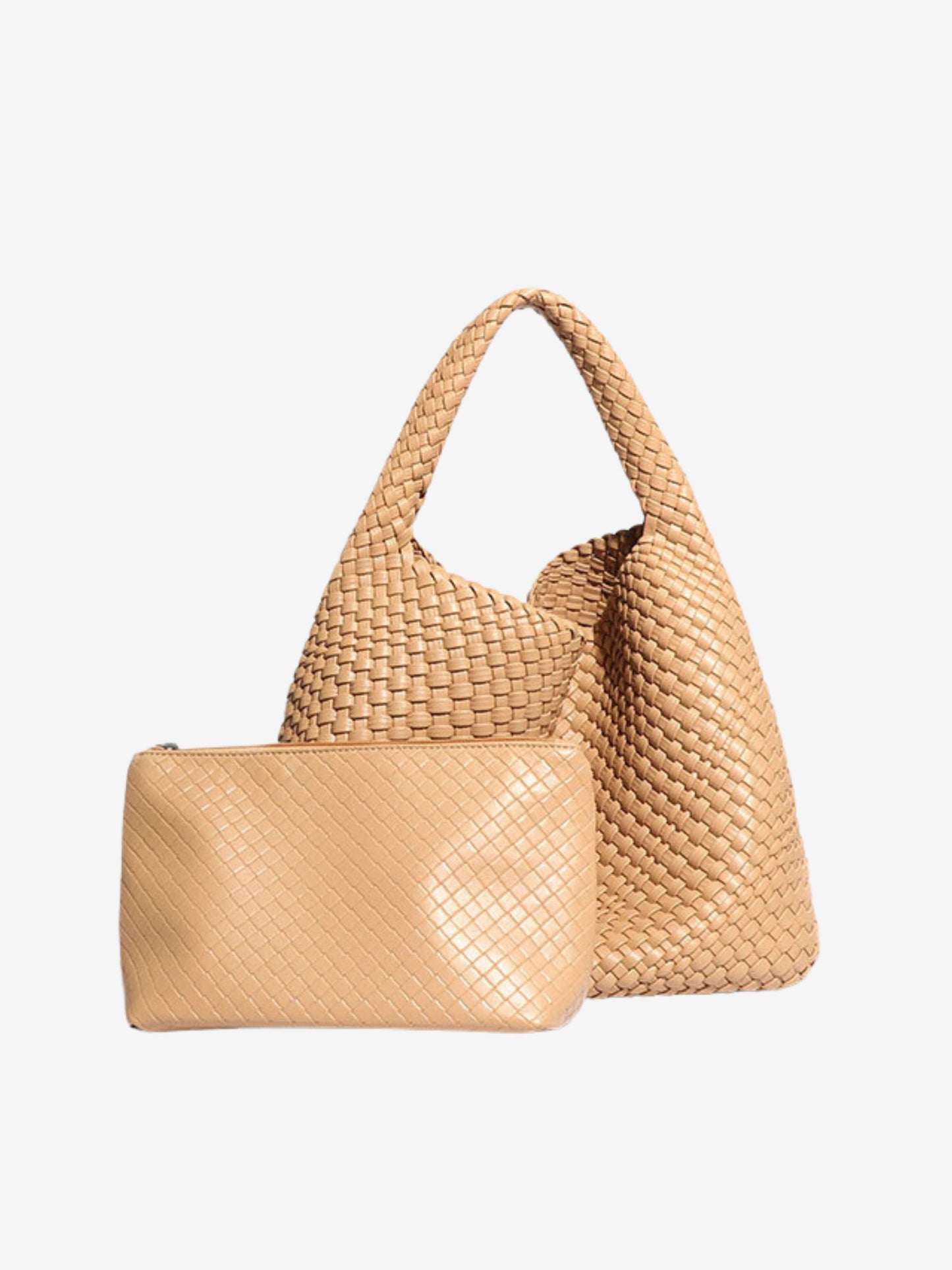 Stylische Luna Chic Oversized Woven Hobo Bag von Fadenburg, ideal für modebewusste Frauen, geräumig und praktisch.