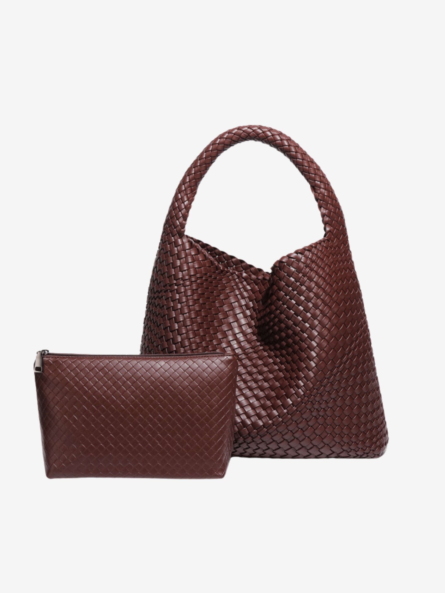 Luna Chic Oversized Woven Hobo Bag von Fadenburg, ideal für stilvolle Besorgungen und jeden Anlass.