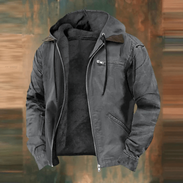 OLIVER Outdoor-Jacke: Gefütterte Winterjacke Mit Sherpa-Fleece, Praktischen Taschen & Stilvollem Design Grau