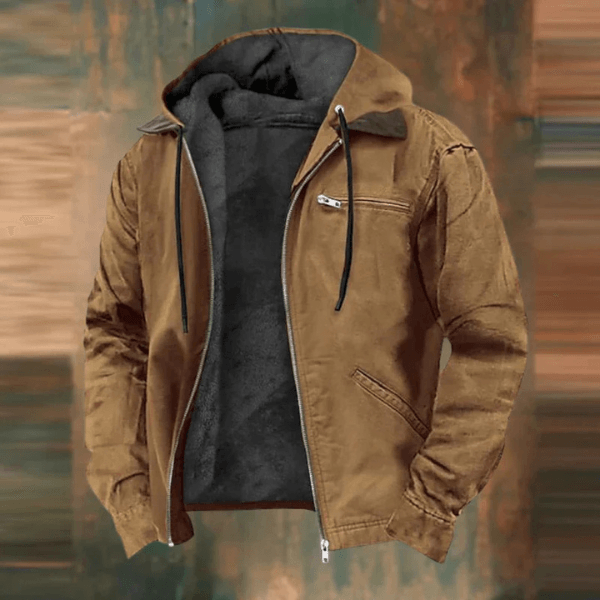 OLIVER Outdoor-Jacke: Gefütterte Winterjacke Mit Sherpa-Fleece, Praktischen Taschen & Stilvollem Design Braun