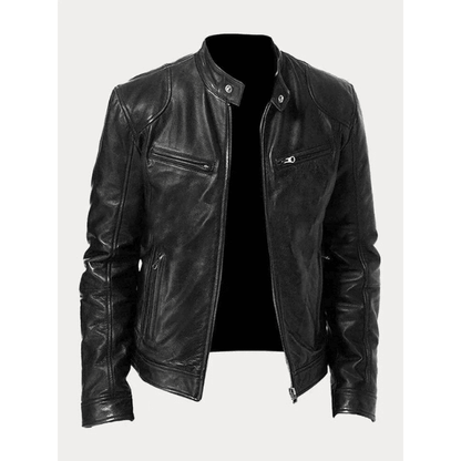 Berlin Rider Lederjacke Für Männer – Hochwertiges Kunstleder, Biker-Design, Perfekte Passform