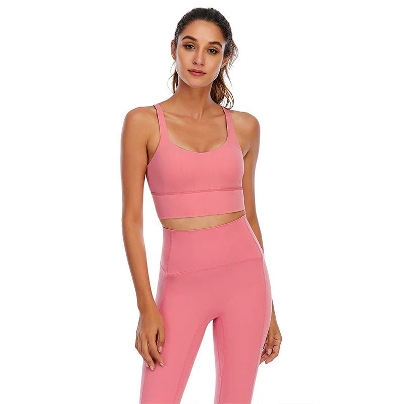 Design, Fitness Sportkleidung Dunkelrosa Set