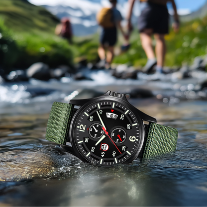 Extreme Robuste Outdoor-Uhr mit langlebigem Nylonarmband und präzisem Quarzwerk - ideal für Abenteuer und täglichen Gebrauch