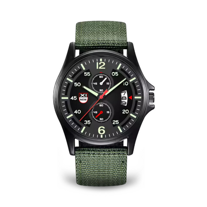Extreme Robuste Outdoor-Uhr mit Nylonarmband, Quarzwerk & Datumsanzeige - Stilvolles und funktionales Accessoire für Abenteuer und Alltag.