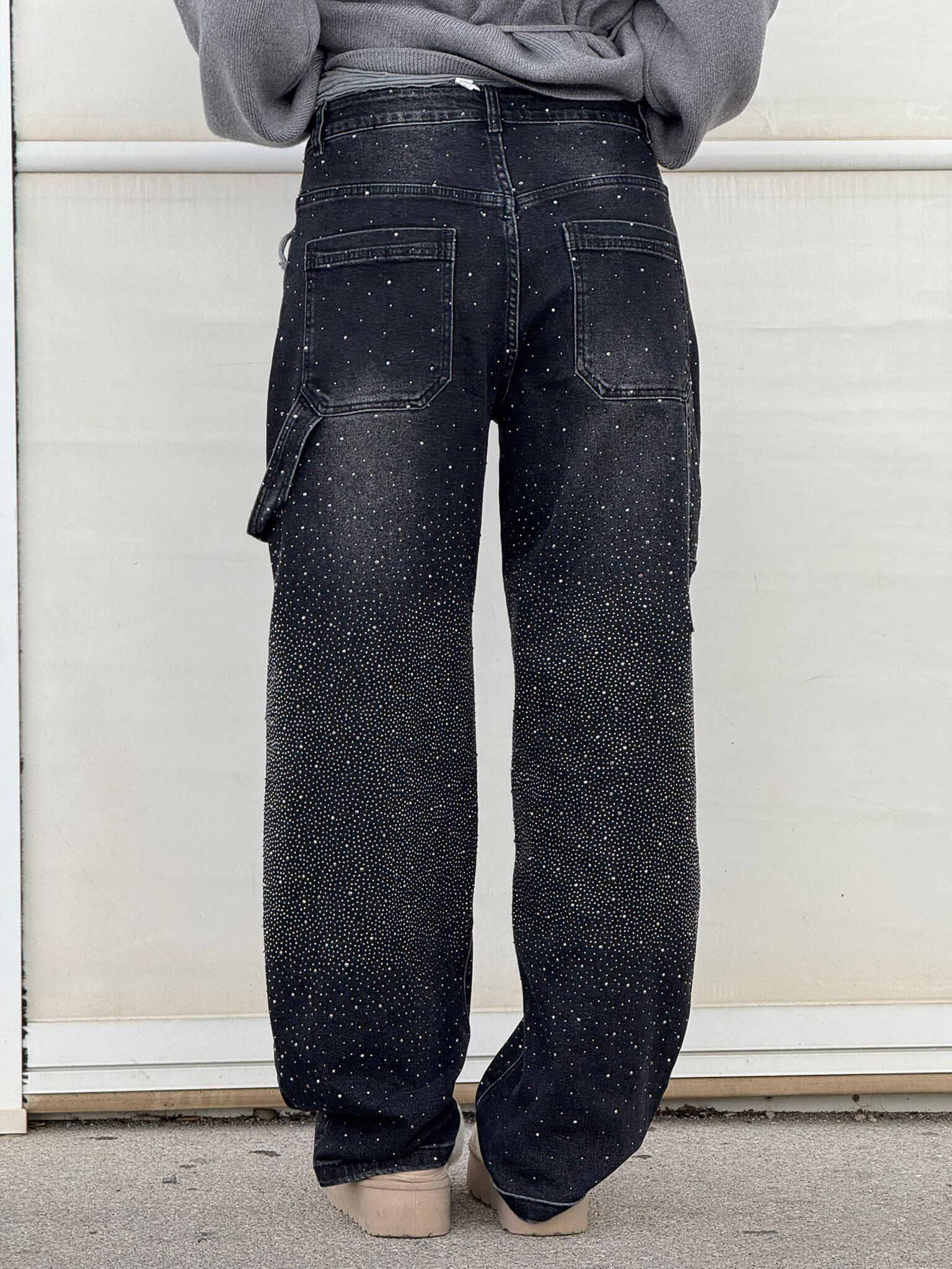 Ricky Diamond Jeans – Elegante, Bequeme Jeans Mit Schimmernden Diamantdetails und Zeitlosem Stil