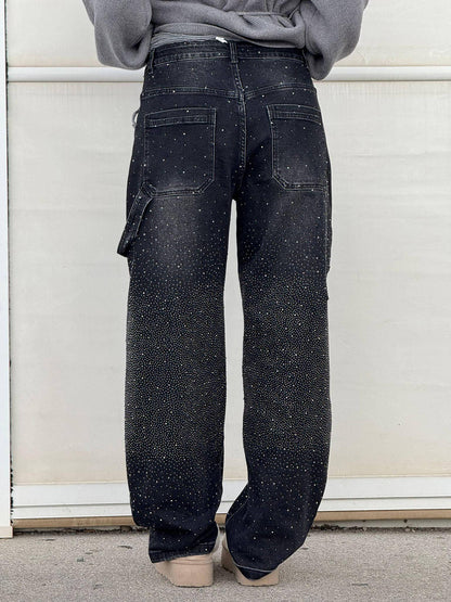 Ricky Diamond Jeans – Elegante, Bequeme Jeans Mit Schimmernden Diamantdetails und Zeitlosem Stil