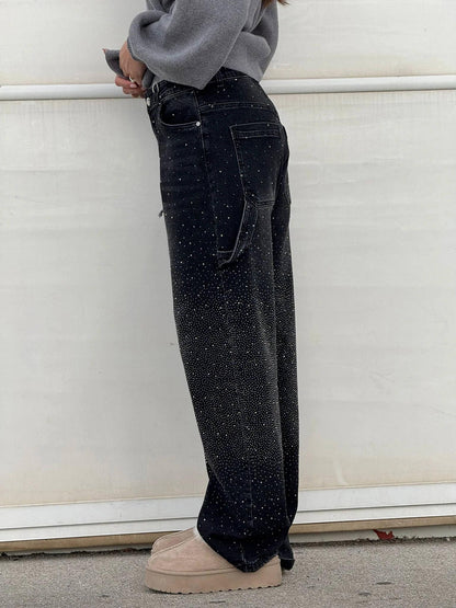 Ricky Diamond Jeans – Elegante, Bequeme Jeans Mit Schimmernden Diamantdetails und Zeitlosem Stil