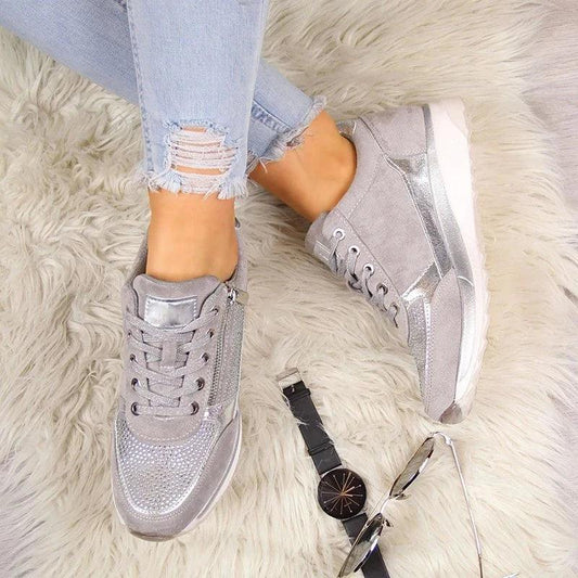 LUNA Sneaker – Elegante Und Bequeme Damen Schuhe Mit Ergonomischer Sohle Und Glitzer-Details