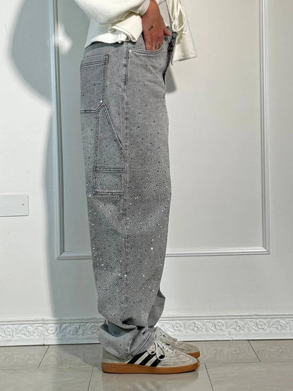 Ricky Diamond Jeans – Elegante, Bequeme Jeans Mit Schimmernden Diamantdetails und Zeitlosem Stil
