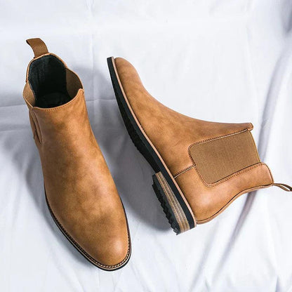 Kayden | Chelsea-Stiefel aus Leder Espresso Braun