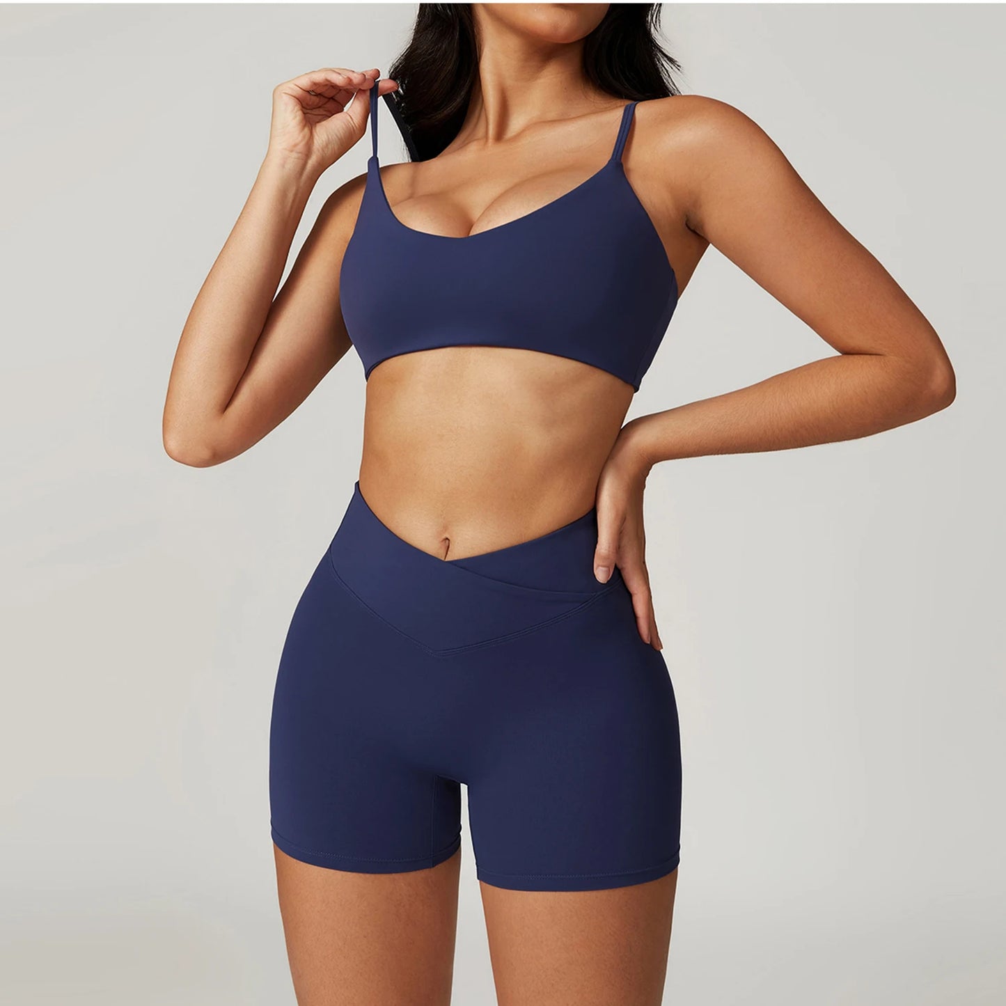 Kurze Fitness Kombination, Elegante Trainingsbekleidung
