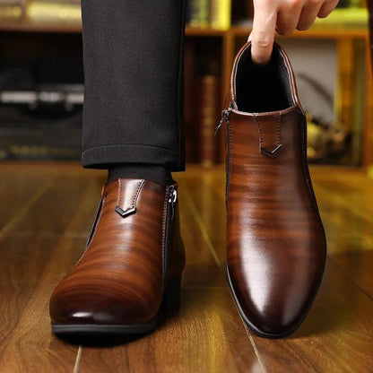 Luca - Schicke Lederstiefel mit Seitenreißverschluss