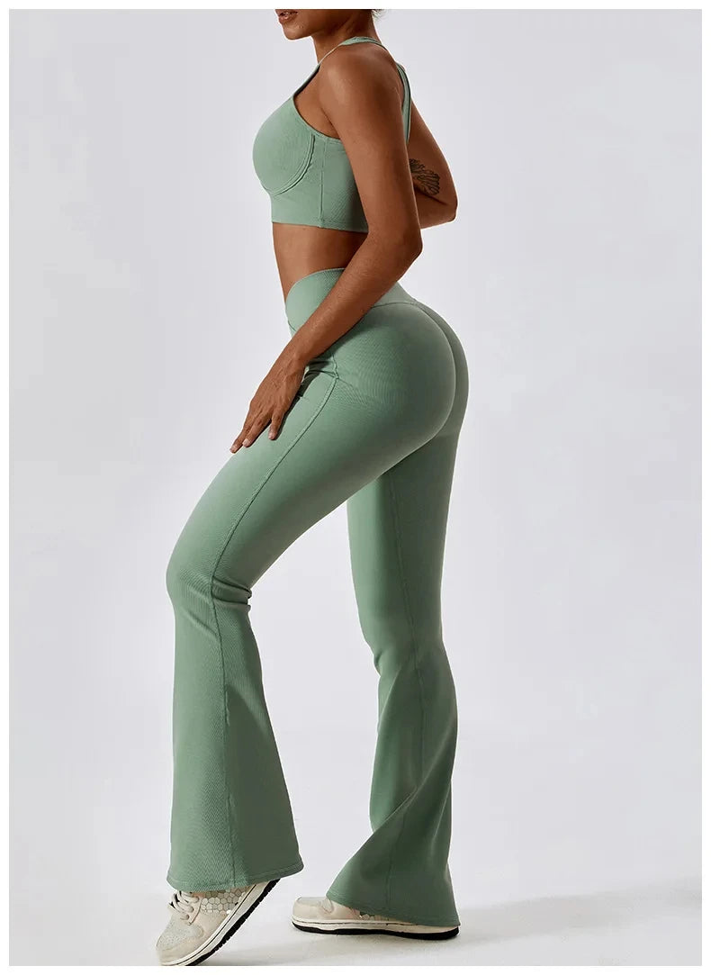 Sportedly Hohe Taille Leggings Für Frauen Mit Push-Up Fitness-Sport-BH Für Ideale Trainingsoutfits