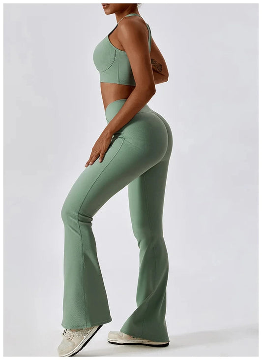Sportedly Hohe Taille Leggings Für Frauen Mit Push-Up Fitness-Sport-BH Für Ideale Trainingsoutfits