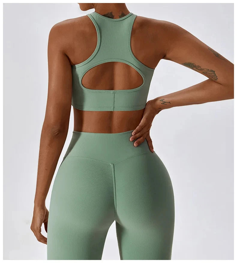 Sportedly Hohe Taille Leggings Für Frauen Mit Push-Up Fitness-Sport-BH Für Ideale Trainingsoutfits