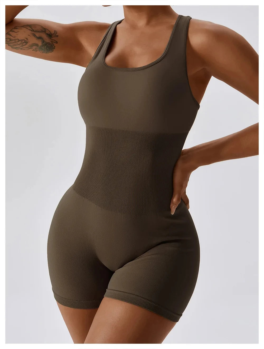 Sexy Fitness Kleidung Damen Braun