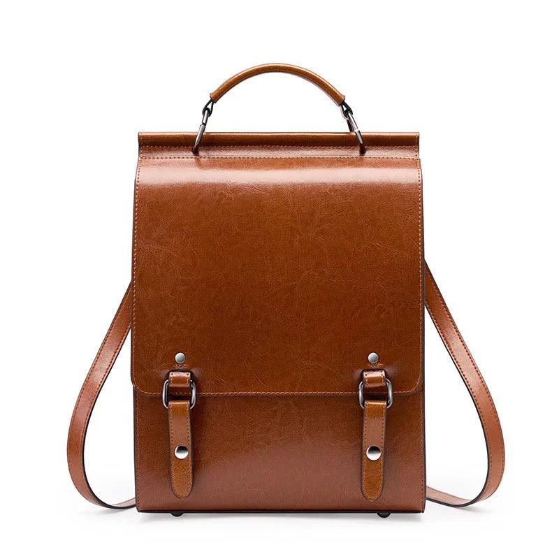 Yiv - Leder-Rucksack Kaffee