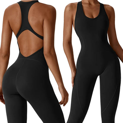 Sportliche Fitness Salopette, Push-Up Pilates Trainingsoutfit