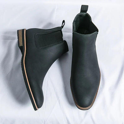 Kayden | Chelsea-Stiefel aus Leder Schwarz