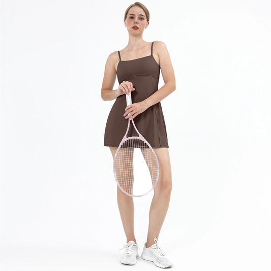 Damen Tennisrock Set - Sportlich Und Elegant Für Fitness Brau