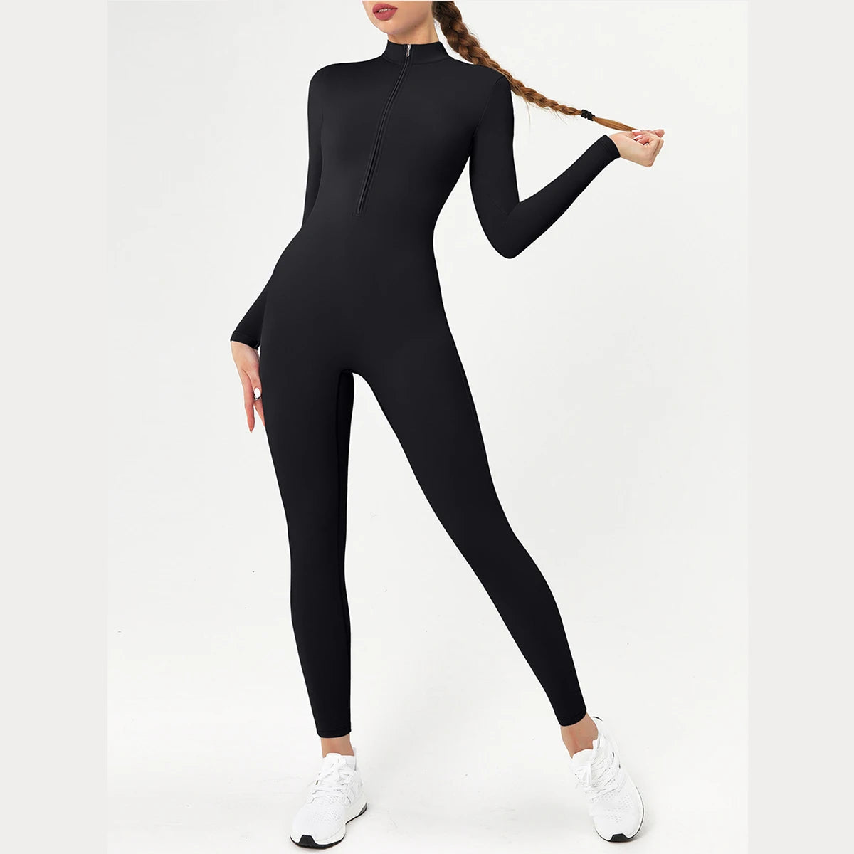 Fadenburg Damen Yoga Kombination Schwarz