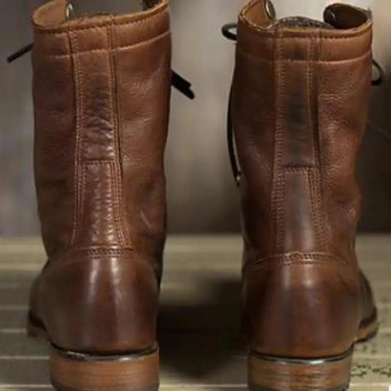 Halbhohe Herren Schnürstiefel